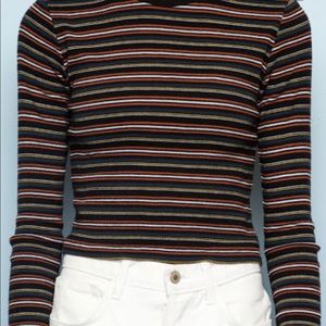 striped long sleeve brandy melville shirt
